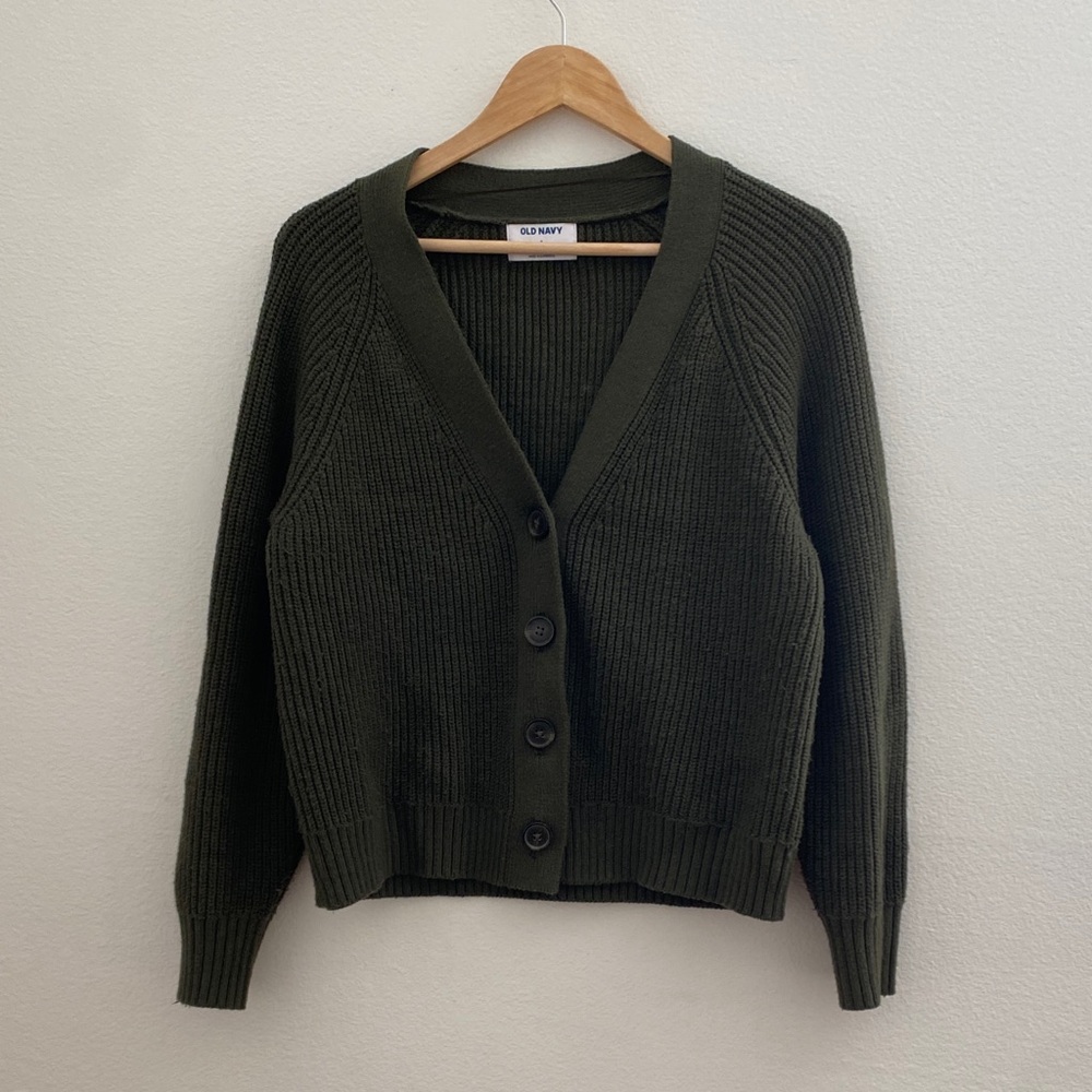 Old Navy Dark Green Women's Cardigan